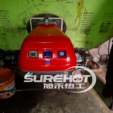 天津南水北调某项目锅炉房 利雅路燃烧器RL190燃烧器 安装调