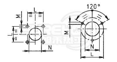 百得BGN200P燃烧器法兰图