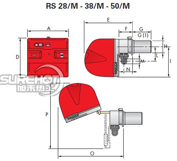 利雅路RS50/M 外型尺寸图