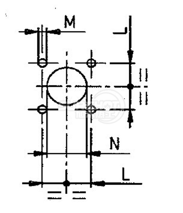 百得SPARK GAS35 P燃烧器法兰图