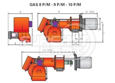 利雅路GAS9P/M 外型尺寸图