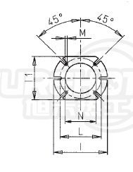 百得BTL26 P燃烧器法兰图