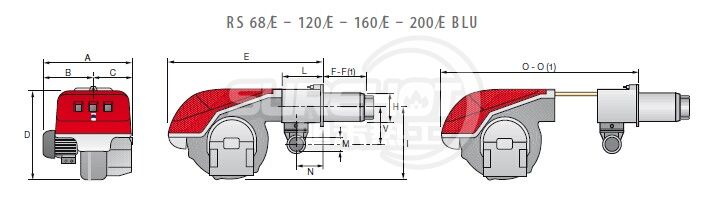 利雅路RS160/M  BLU外型尺寸图