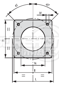 百得BT300 DSG 4T法兰尺寸